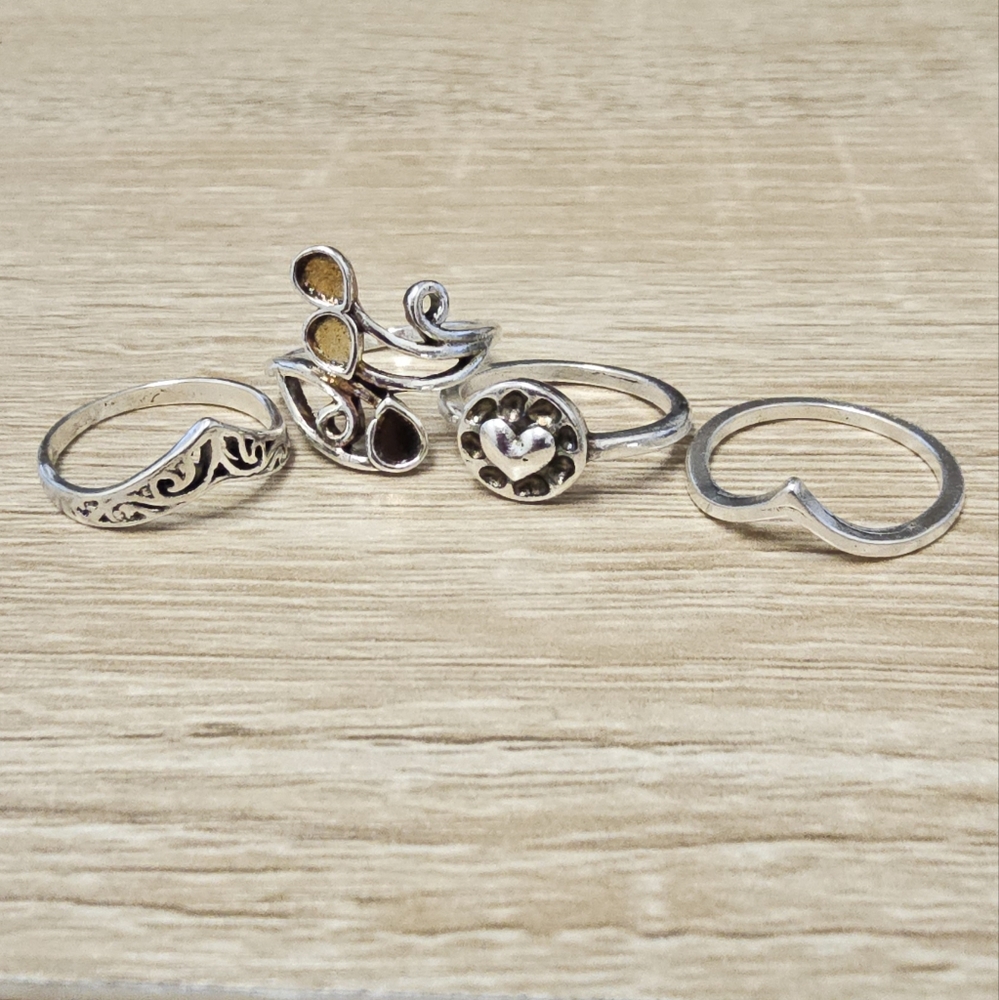Bohemian silver rings